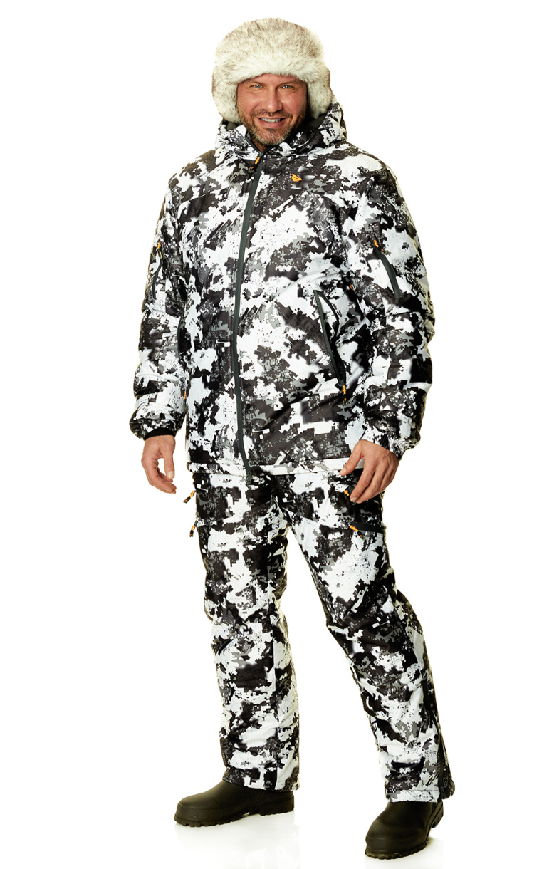 Кобра костюм для охоты PRIDE, зимний -25, белая цифра